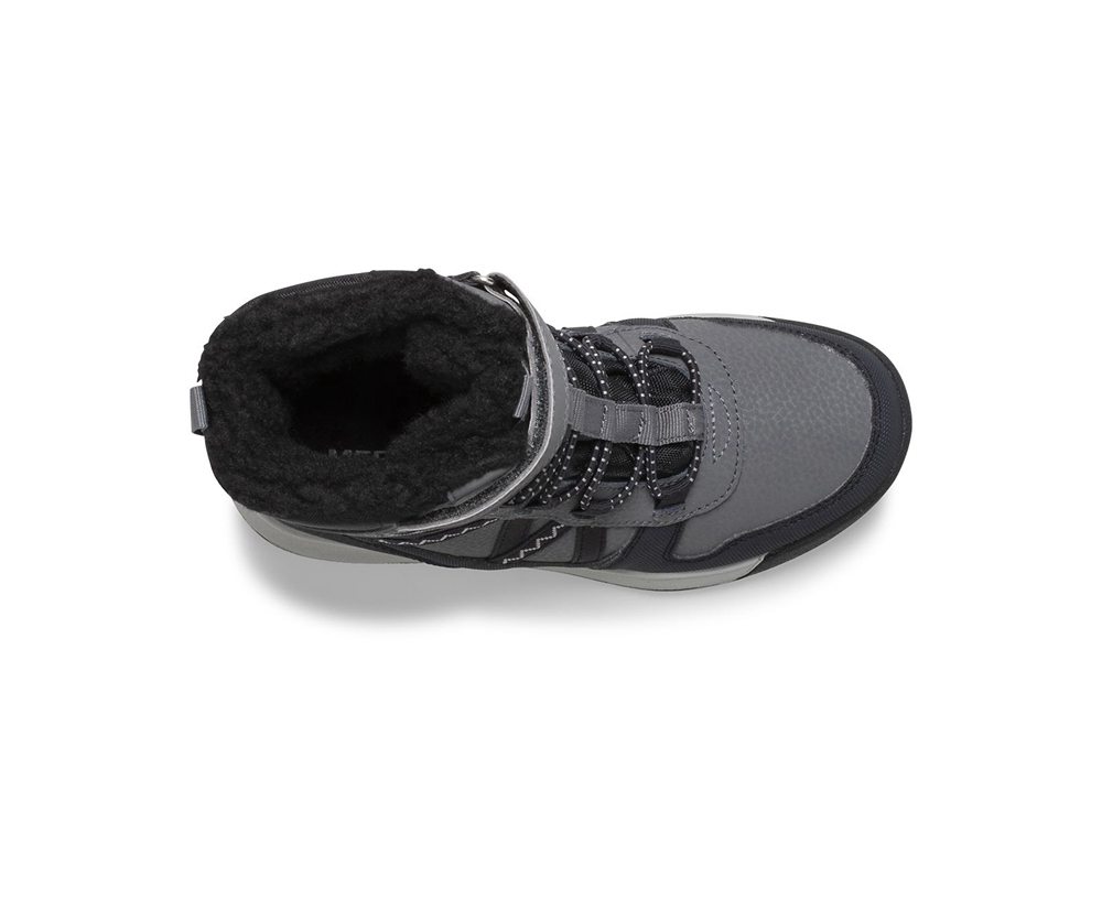 Merrell Støvler Børn - Snow Crush 2.0 Waterproof - Sort/Grå - RTL291540